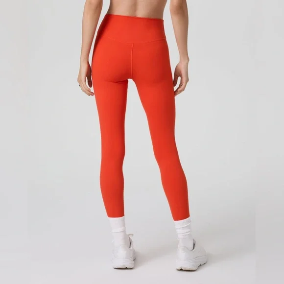 VUORI HIGH RISE STUDIO POCKET 7/8 LENGTH LEGGING IN GRAPEFRUIT SIZE XS *NWT* - Picture 3 of 7